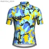 Giacche da ciclismo Giacca da ciclismo da uomo a maniche corte da esterno Maglietta MTB Ciclismo poliestere bicicletta da corsa design mimetico militare top24328