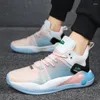 Basketbalschoenen 2024 Lente Paar Casual Modeversie Hoge kwaliteit heren synthetisch leer Mesh ademend