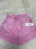 Velours-Shorts Y2k Damenbekleidung Biker-Shorts Kordelzug Sportliche Shorts für das Fitnessstudio Neu in Jogging-Shorts mit zwei Seitentaschen g5zI #