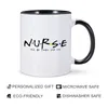 Tasses 1pc tasse à café en céramique je serai là pour vous 11oz tasse collègue ami cadeau créatif lait thé eau boisson