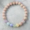 MG1079 7 Çakra Çakra İyileştirici Kristaller Bilezik Yeni Tasarım Çakra Bilezik Meditasyonu Yoga Bilezik Reiki Aromaterapi Jewelry275l