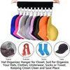 Hooks Foldble Baseball Rack Hat Thandduk Hanger Clip Rust Proof Closet Organizer Hanging Stainless Steel Clips 10