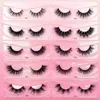 Visofree 3D Mink Lashes 10pairslot valse wimpers wispy luxe herbruikbare fluttery nep 16mm make -up 240318
