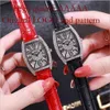 Internet Celebrity Live Broadcast Sky Star Watch, Belt Full Couple, Female Watch with Diamond Inlaid Silver Digital Wine Barrel Shape