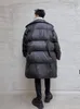 Winter Männer Übergroße Lose Fit LG Parkas Einreiher Gefälschte Zwei Stück Verdicken Warme Mantel High Street Fi Outwear Mantel S2WC #