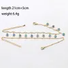 anklets of Luck Trkiye Evil Tassel Ankle Gold Silver 2-Layer Ankle Chain Ankle Chain Anklet Adgatelel2403