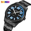 Relógios de pulso SKMEI Original Quartz Watch Aço Inoxidável Data Tempo Cor Costura Moda Relógios de Luxo 2088