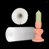 Baking Moulds 3D Long Pole Heart Shape Silicone Candle Mold Diy Wax Soap Mould Cake Decorating Tools Mousse Bakeware
