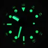Bekijk Japans automatisch uurwerk Montre Mcanique Automatique C3 Groen lichtgevend saffierglas met vergrootglas Datumontwerper Waterdicht Rhnk