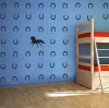 Aufkleber PFERD Hufeisen Abnehmbare Wandaufkleber Vinyl-Aufkleber Kinderzimmer oder Kinderzimmer Home Decor adesivo de parede Wandbild Tapete D482