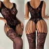 new Erotic Crotchl Sexy Silk Body Stocking Underwear Black Babydoll Lenceria Bodysuit Curvy Lingerie For Woman Costumes Porn s0CU#