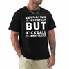 Engraçado Kickball Player Sports Gift T-shirt planície verão top camisetas de grandes dimensões para homens h4HL #