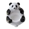 Ljushållare te ljushållare bedårande panda ring smycken magasin dekorativ stativ för kontorsbord hem hållbar