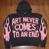 Heren Hoodies Y2K Straat Hip Hop Kleding Veelzijdige Letter Patroon Hoodie 2024 Retro Mode Harajuku Casual Losse Oversized Sweatshirt