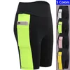 2022 Pantalons de sport Shorts de course serrés Pantalons de cyclisme de yoga Pantalons de sport pour femmes Cinq pantalons taille haute Shorts extensibles de poche Phe g0Fj #