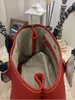 Borsa totes L Borsa rossa di buon materiale e consistenza Borsa da sposa autentica da sposa Borsa da giardino a tracolla femminile Borsa tote portatile di grande capacità