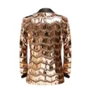 Shiny Gold Pailletten Kwastje Blazer Mannen 2024 Merk Sjaal Revers Tuxedo Jacket Mannen Suits Blazers Party DJ Club Podium Zanger kostuums U8mO #