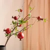 Dekorative Blumen künstliche Beeren Stängel Stängel rot Simulation Granatapfel Früchte Home Dekoration Zweige Bouquet DIY Handwerk gefälschte Blume