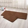 Tapis de bain lavables pour porte de salle de bain, corail, lit simple, sol à mémoire de forme, intérieur