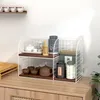キッチンストレージコーヒー豆ラック機器装飾マルチレイヤーアンティークモダンなシンプルティーテーブル表面