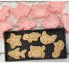 Moldes de cozimento 8 Pçs / set Animais Marinhos Molde de Biscoito 3D Caranguejo Starfish Dolphin Em Forma de Desenhos Animados Pressable Ferramentas de Cortadores de Biscoito