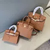 Una borsa classica di Birknns Bag femmina Palma in pelle di cereali 2024 Nuova manica versatile di grande capacità