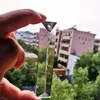 Anelli di cristallo gratuiti per lampadari 10 pezzi Prezzo di fabbrica 100 mm (H) Prisma triangolare scintillante in pendenti con un foro/Parti di illuminazione in cristallo
