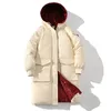2023 Hommes hiver doudoune à capuche Cott rembourré Lg Parkas coupe-vent imperméable épais manteau chaud vêtements d'extérieur T0SE #
