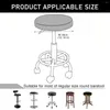 Chair Covers Waterproof Round Stool Cover PU Leather Bar Stretch Non Slip Easy To Clean Cushions