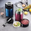 Servies 1000ML Grote Capaciteit Roestvrij Staal 304 Gestoofde Kolf Thermische Lunchbox Stoofpot Beker Lekvrije School Kantoor Tumbler