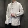 Automne et hiver Nouveau style chinois Hommes Deerskin Veet Rétro Chinois Tang Dynastie Hanfu Grand Fi Veste Manteau c0n4 #