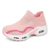 Sapatos casuais tecido oversize mulher moda tênis vulcanizar rosa formadores apartamentos esporte high end escola à venda promoções fora