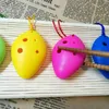 Ocarina Music Instrument 6 Holes Musical Instruments Professional 1pc Kids Toys Picture Orff Sports Entertainment Sound Mixer