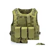 Coletes masculinos Mens Tactical Vest Molle Combat Assat Plate Carrier Caça Mtifunction Soldado Drop Delivery Vestuário Roupas Outerwear C Dhorq