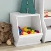 Flatware Sets Stackable Toy Box Storage Bin For Kids White