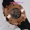 Iconic AP Wristwatch Royal Oak Offshore Series 26400RO.OO.A002CA.01 Mens 18k Rose Gold Automatic Mechanical Swiss Sports World Famous Watch