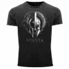 Camiseta estampada com capacete vintage Sparta Warrior.Verão Cott O-Neck Manga Curta Mens T Shirt Novo S-3XL r8pH #