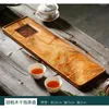 TEA TRAYS Walnut Tray Copper Pad Rectangular Dining Table Plate Lagring El Accessories Fat Trä