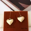 Delikat 925 Silver Heart Earring Eartrop Metal Gold Stud Geometric Famous Women Crystal Rhinestone Pearl Earring Wedding Party Jewerlry Without Letters E3680