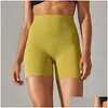 Correndo Shorts Mulheres Esportes Curto Yoga Legging Agachamento Prova Cintura Alta Fitness Apertado Secagem Rápida Ciclismo Treino Ginásio Drop Delivery Out Ottou