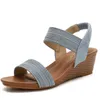 Trendiga kvinnor sandal klackar flicka romerska stil skor sommar tofflor sandaler lutning häl mode fenty glides 240228