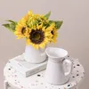 Vases Style campagnard créativité bureau vase vintage blanc pot de fleur jardin arrosage bouilloire en céramique mariage décor à la maison