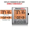 Gauges ThermoPro TP16S Meat Thermometer Digital Kitchen Cooking Thermometer With Timer And Backlight BBQ Thermometer