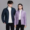 top Grade Couple Warm Ultra Lightweight Coats Women Men's Autumn Winter 90% White Duck Down Fi Stand Collar Puffer Jackets k2Yt#