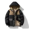 Ueteey 2024 Uomini Giacca Invernale Con Cappuccio Parka Imbottiture Cott Addensare Cappotto Caldo Mens Casual Parka Donne Fi Allentato Streetwear cappotti 120R #