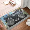 Teppiche Cool Boombox Boom Box Musik Anti-Rutsch-Teppich Fußmatte Küchenmatte Flur Teppich Eingangstür dekorativ