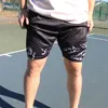 Y2K Gothic Punk Skull Print 2 en 1 Shorts pour hommes Gym Performance athlétique Shorts avec poches Entraînement d'été Fitn Running g3J6 #