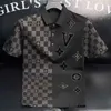Herrpolos designer märke polo skjorta kort ärm t-shirt sommarföretag avslappnad tryckt brev flip krage fashionabla topp ny stil 3my9