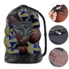 Storage Bags 2Pcs Football Basketball Ball Net Bag Shoulder Strap Large Volleyball Rugby Soccer Pouches