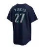 Custom Seattle Men Women Youth Mariners 36 Logan Gilbert 7 Marco Gonzales 56 Penn Murfee 0 Sam Haggerty 21 Hummel 10 Kelenic 68 George Kirby Baseball Jerseys